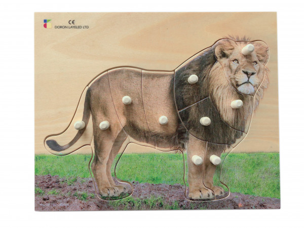 Holz-Puzzle realistisch Löwe