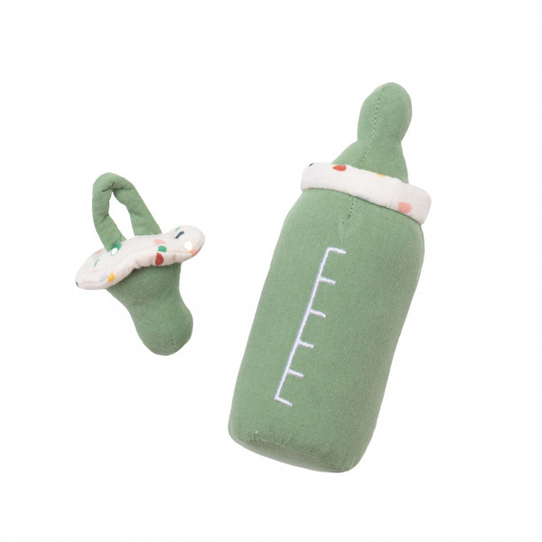 Rubens Baby Flasche und Nuckel, grün