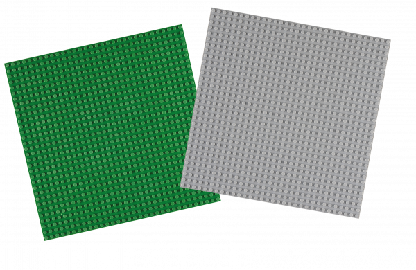 Basisplatte XXL, 2er-Set grün/grau